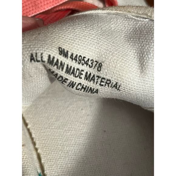 Canvas women’s sneakers with pink, yellow and orange trim size 9 - Picture 6 of 11